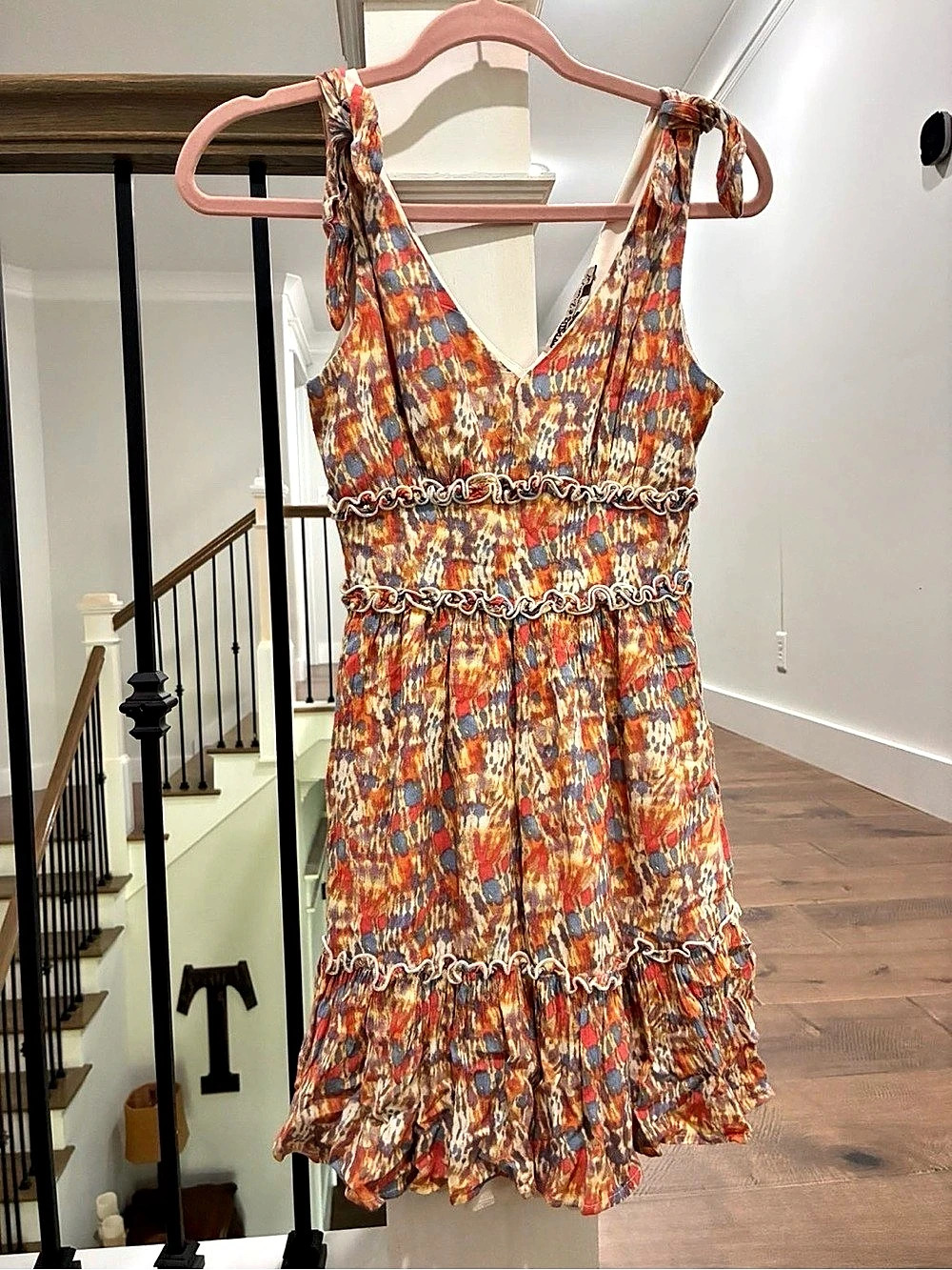 Gypsies & Moondust Abstract Print Mini Dress